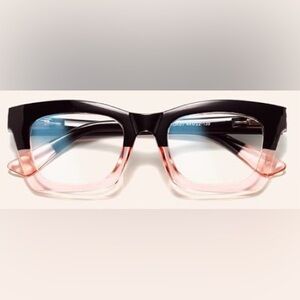Chic Black and Pink Women's Glasses